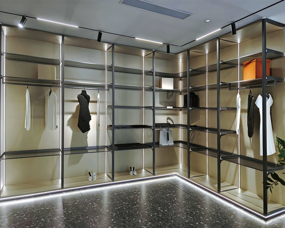 Aluminum-wood cloakroom Type B