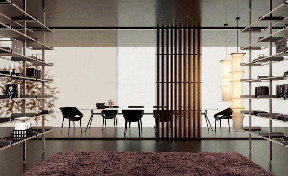 Economical column cloakroom