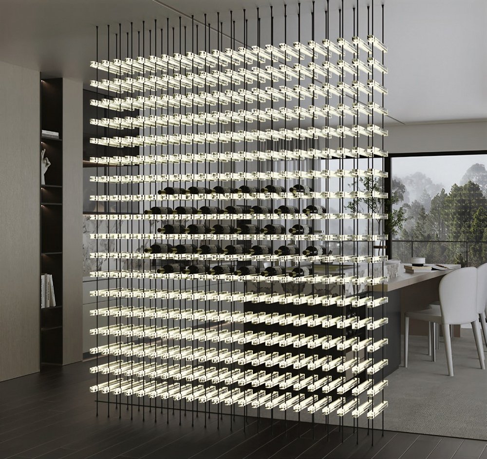 crystal wine rack